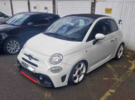 Abarth 500C, 2012 (62) White Convertible, Automatic Petrol, 98,491 miles in Southwark