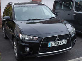 Mitsubishi Outlander, 2010 (10) Black Estate, Automatic Diesel, 162,719 miles