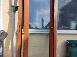 Brown UPVC door