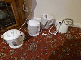 4 ELECTRIC KETTLES, ALL GOOD