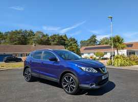 Nissan Qashqai, 2016 (16) Blue Hatchback, Cvt Petrol, 34,281 miles