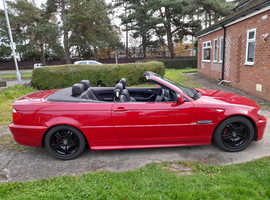 BMW 3 Series, 2005 (05) Red Convertible, Manual Petrol, 107,412 miles long m.o.t