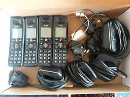Set of 4 British Telecom telephones.