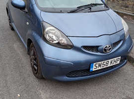 Toyota Aygo, 2009 (58) Blue Hatchback, Manual Petrol, 81,140 miles