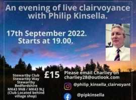 An evening of clairvoyance with Philip Kinsella