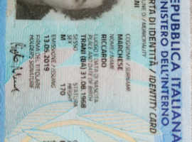 Italian id lost