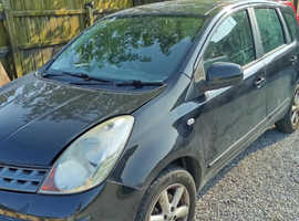Nissan Note, 2007 (57) Black MPV, Manual Petrol, 110,493 miles