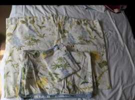 Christy 4 Piece Set Single Duvet Cover Bundle Curtains 66x 54" Job lot