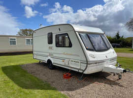 Abbey Caravan 2003 2 Berth Large End Bathroom & Full Size Awning Fitted Motor Mover VGC For Year.