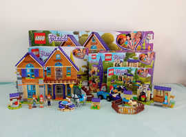 Lego Friends Mia's House 41369 & Mia's Foal Stable 41361. With all pieces, box and instructions