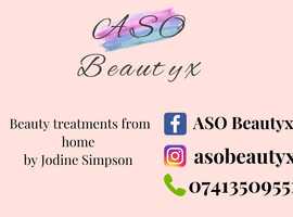 Beauty treatments home or mobile