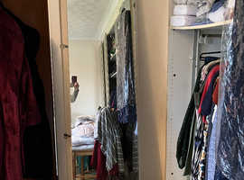 Mirror front wardrobe doors , 4 heavy 7 feet tall