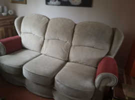 Free 3 Seater Sofa and 2 Reclining Armchairz