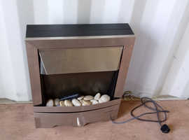 Electric fire pebbles artificial flame with controls