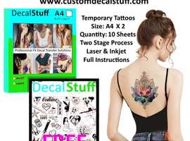 Temporary Tattoo Paper - DecalStuff
