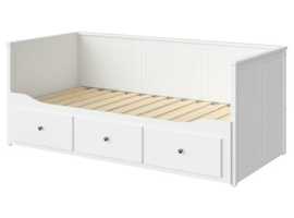 IKEA HEMNES Day bed with 3 drawers and 2 mattresses.