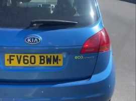 Kia Venga, 2010 (60) Blue Hatchback, Manual Diesel, 14,000 miles