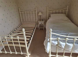 Pair of 3ft metal bed frames