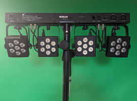 PROFESSIONAL WHITE & COLOUR LED STAGE LIGHTS + EXTRAS!