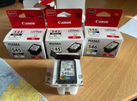 Free Canon Pixma printerTS3350 with purchase of 4 Canon cartridges unused
