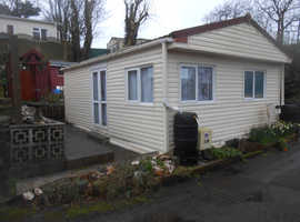 Park Home for sale on well established rural sheltered site 3 miles from St Ives Bay and Camborne.