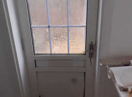 Outside back door fitted, additional joinery work needed