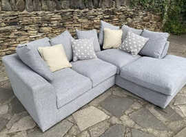 **Brand New Stylish L-Shape Sofa - 3 & 2 Seater with Footstool