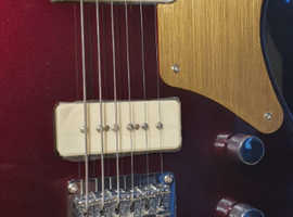 Squier FSR Paranormal Baritone Cabronita Telecaster Electric Guitar in Oxblood