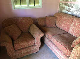 DFS 2 seater settee and chair
