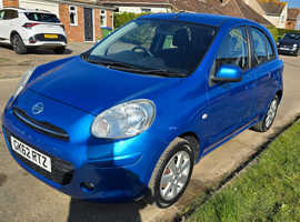 Nissan Micra, 2012 (62) Blue Hatchback, Cvt Petrol, 52,469 miles