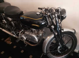 Vincent comet 500cc original registration number and factory sequence numbers
