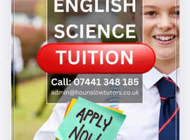 English, Maths and Science Tuition for Years 1 to 13.