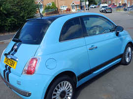 Fiat 500, 2013 (13) Blue Hatchback, Manual Petrol, 110,869 miles
