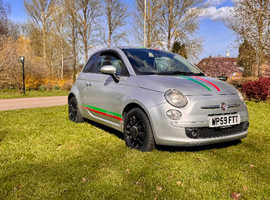 Fiat 500, 2009 (59) Silver Hatchback, Manual Diesel, 145,140 miles