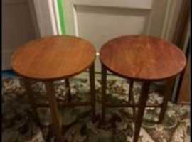 Pair of danish side tables