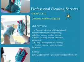 Spearca Cleaning Company Central London and Oxford
