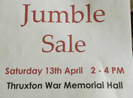 Jumble Sale - Saturday 13th April 2-4 Pm Thruxton Village Hall | in ...