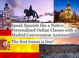 Speak Spanish like a Native: Personalized Online Classes with a Madrid Conversation Assistant-The first lesson is free!