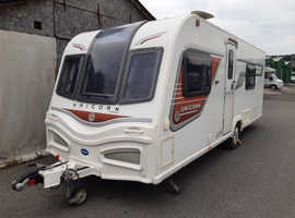 2014 Bailey Unicorn Valencia, fixed bed, 4 berth, awning, serviced, damp tested, ready to use, delivery & p/x possible