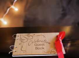 Bespoke Luxury Party Guest Book . A5 luxury 170gsm white paper. PRICE £12.49