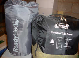 2 Sleeping Bags by Coleman and ReadyBed