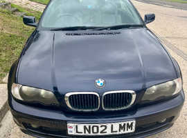 BMW 3 Series, 2002 (02) Blue Convertible, Manual Petrol, 146,592 miles