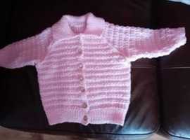 hand knit baby jacket