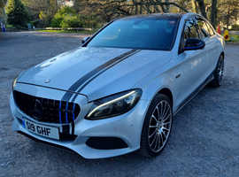 Mercedes C CLASS, 2016 (66) Silver Saloon, Automatic Petrol Hybrid, 79,751 miles