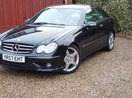 Mercedes Clk, 2007 (57) Black Coupe, Automatic Diesel, 189,598 miles