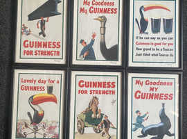 Set of Six Guinness pictures.