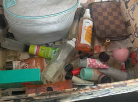 Large chest of make up and mixture of lots of bits