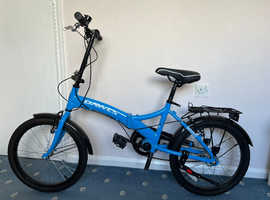 Dawes Diamond Blue Folding Bike 20" Wheels, including bike bag