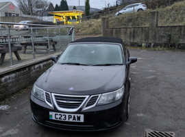 Saab 9-3, 2009 (09) Black Convertible, Manual Diesel, 104,884 miles