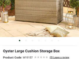 Rattan garden storage box